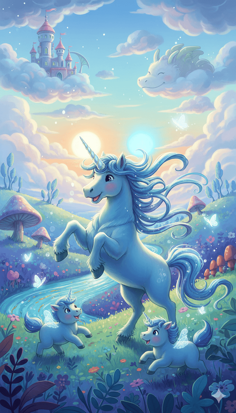 Blue unicorns