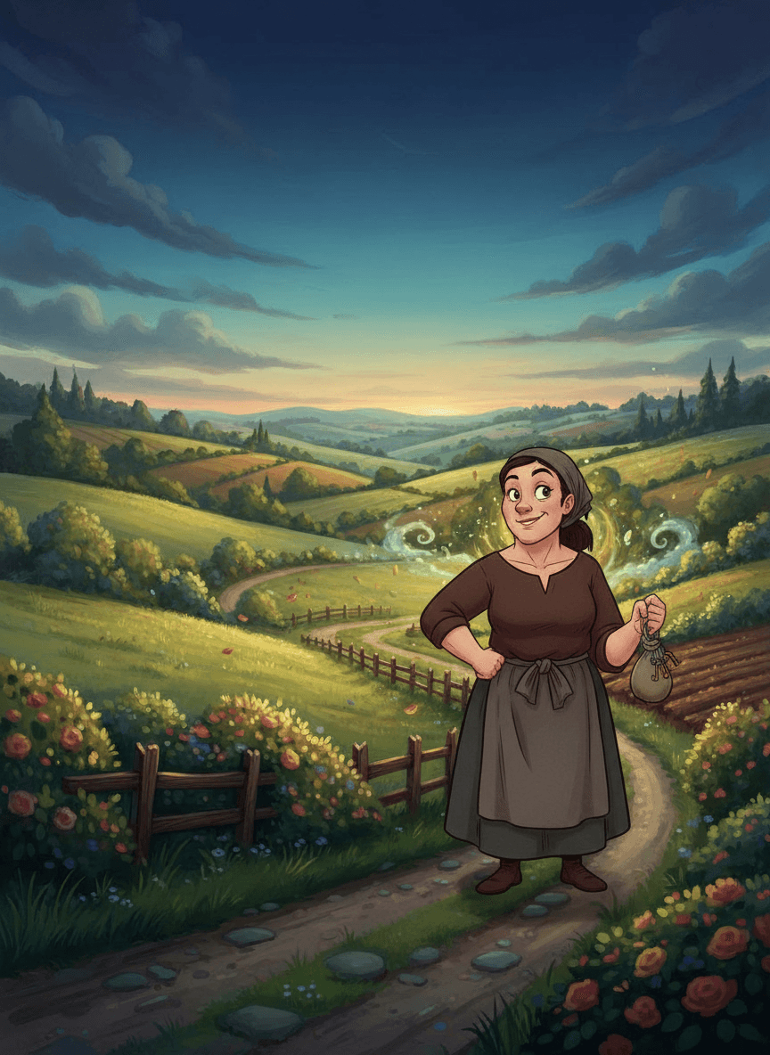 Hubatá Káča se pevně drží čertova krku v pekla bráně.